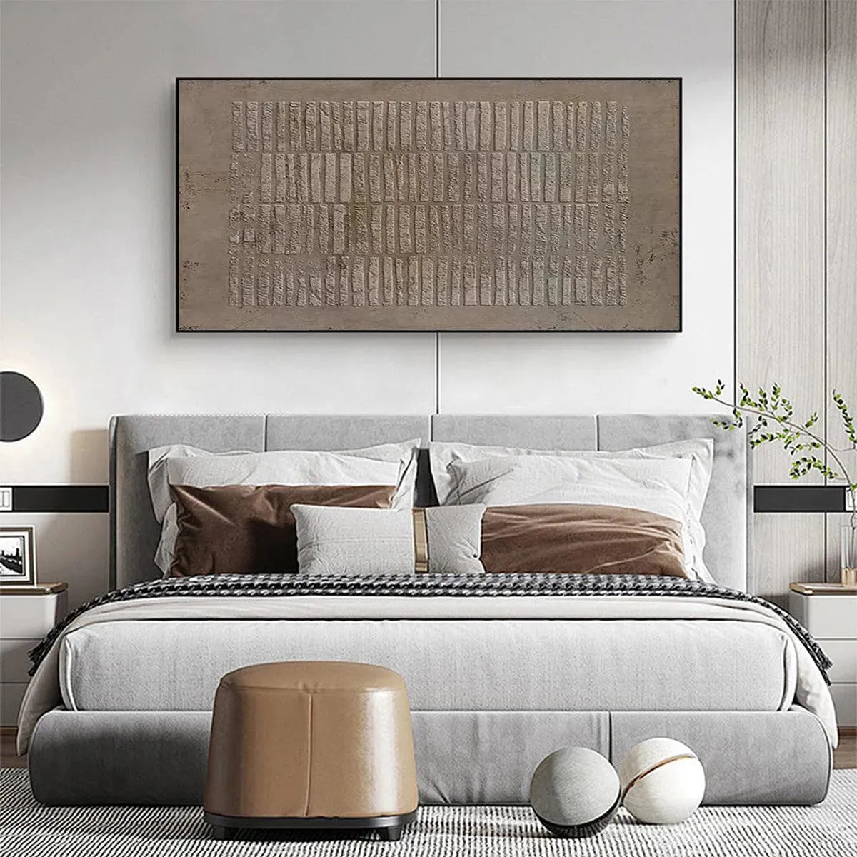 Wabi-Sabi Industrial Art | Minimalist Textured Painting #AA 474