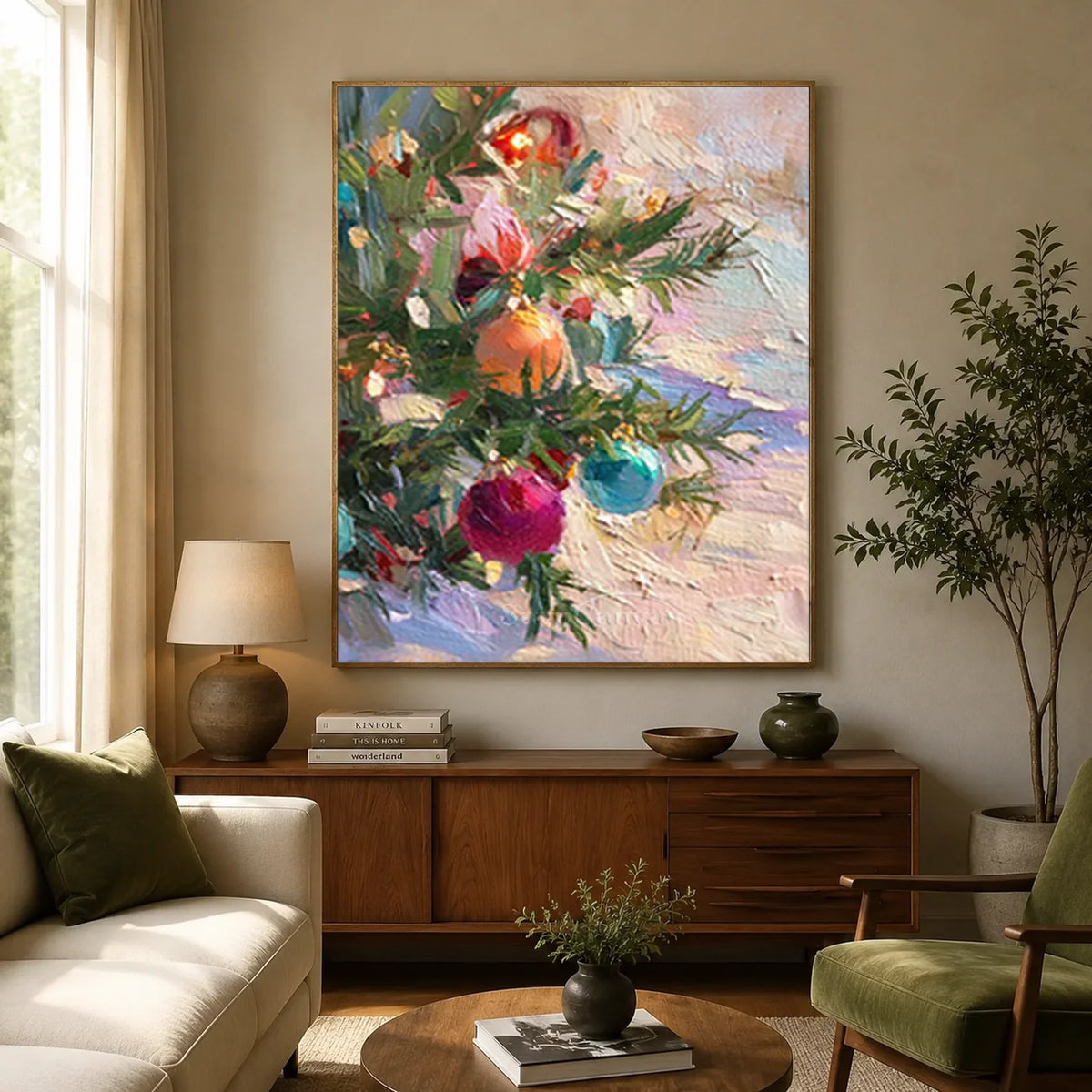 Textured-Christmas-Ornament-Oil-Painting-for-boho-decor-06.webp