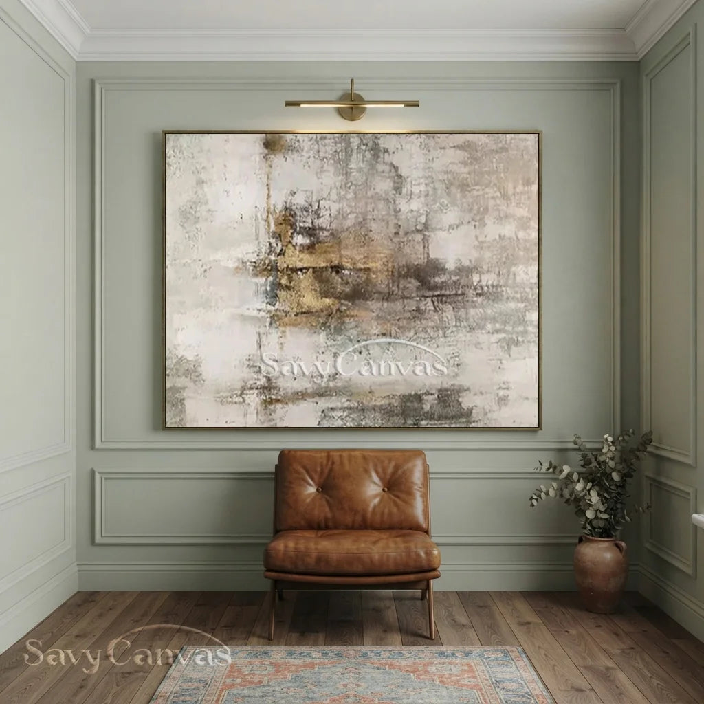 Textured Neutral Abstract drawing | Modern Wall Art Decor  #TC 041