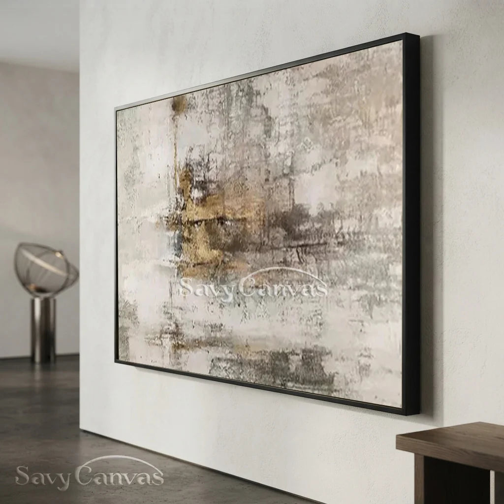 Textured Neutral Abstract drawing | Modern Wall Art Decor  #TC 041