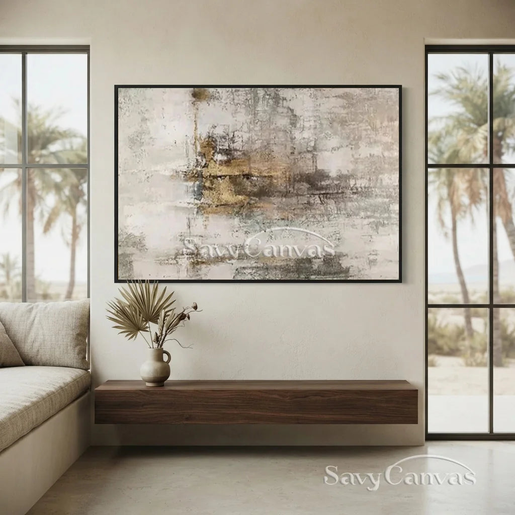 Textured Neutral Abstract drawing | Modern Wall Art Decor  #TC 041