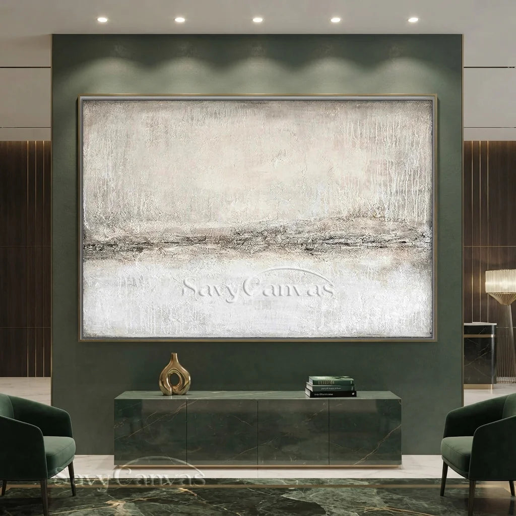 Large Minimalist Abstract Wall Art | Textured Neutral Painting #TC 065