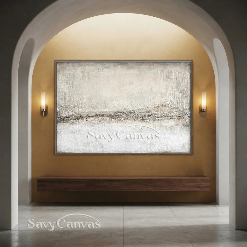 Large Minimalist Abstract Wall Art | Textured Neutral Painting #TC 065