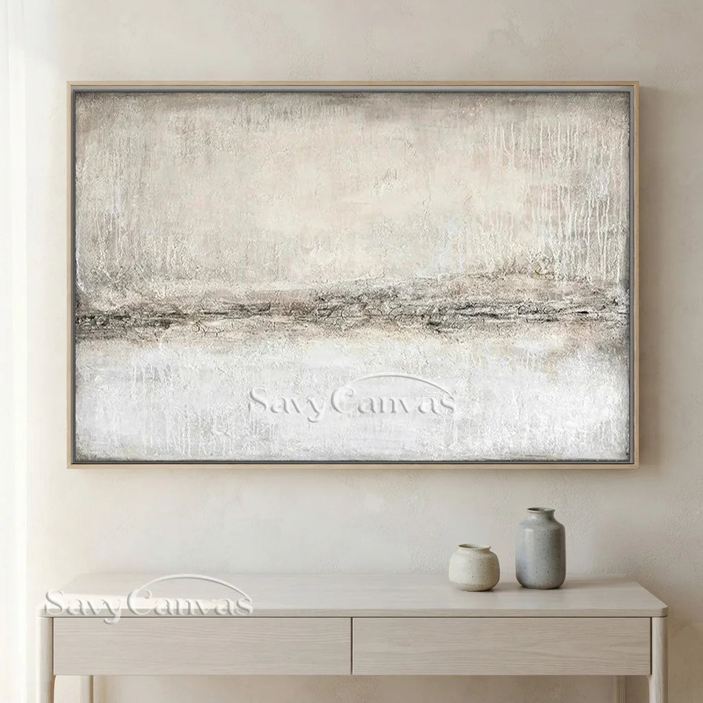 Large Minimalist Abstract Wall Art | Textured Neutral Painting #TC 065