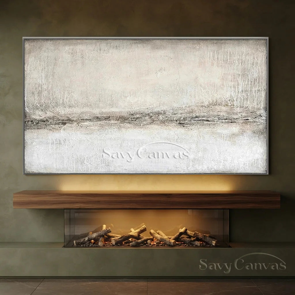 Large Minimalist Abstract Wall Art | Textured Neutral Painting #TC 065