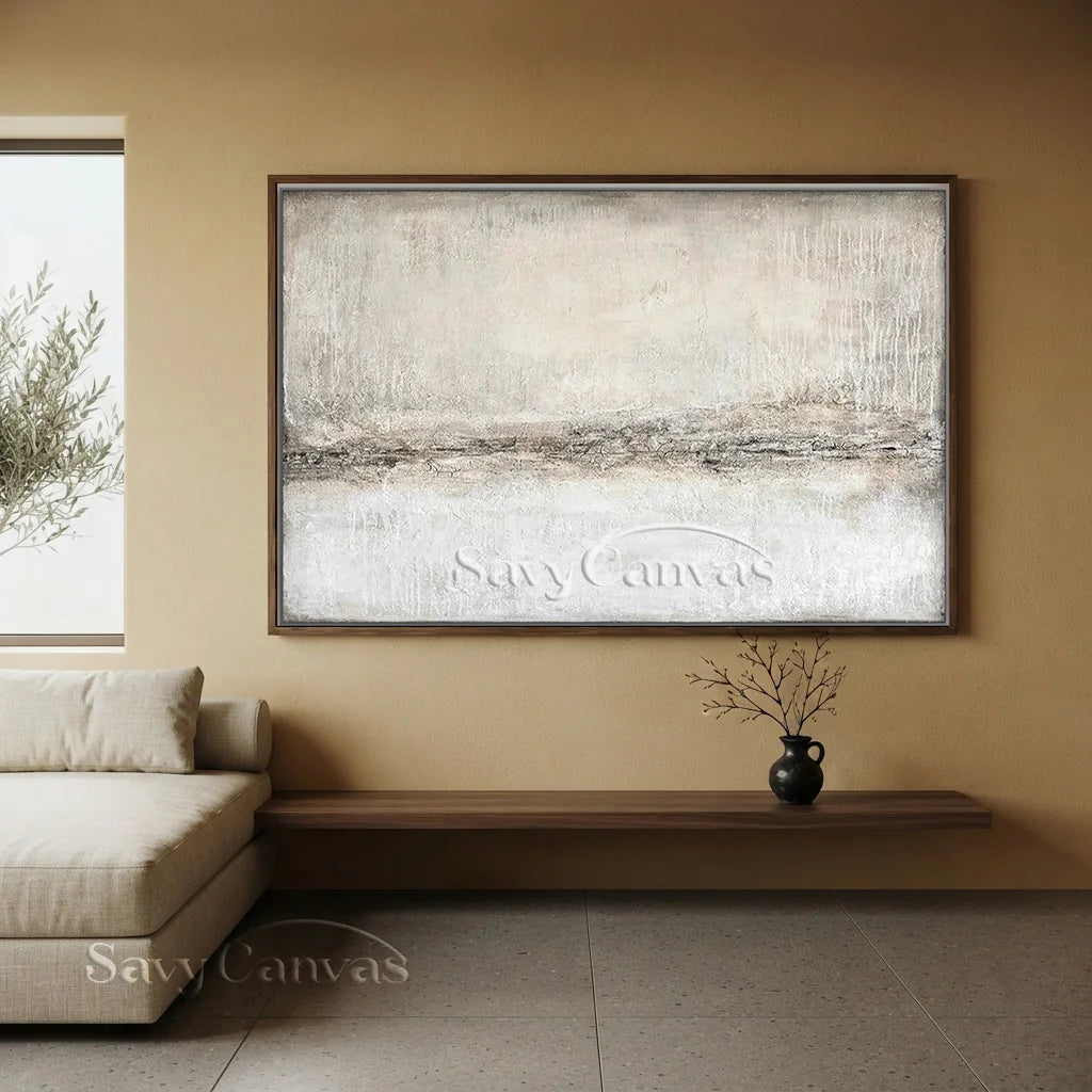 Large Minimalist Abstract Wall Art | Textured Neutral Painting #TC 065