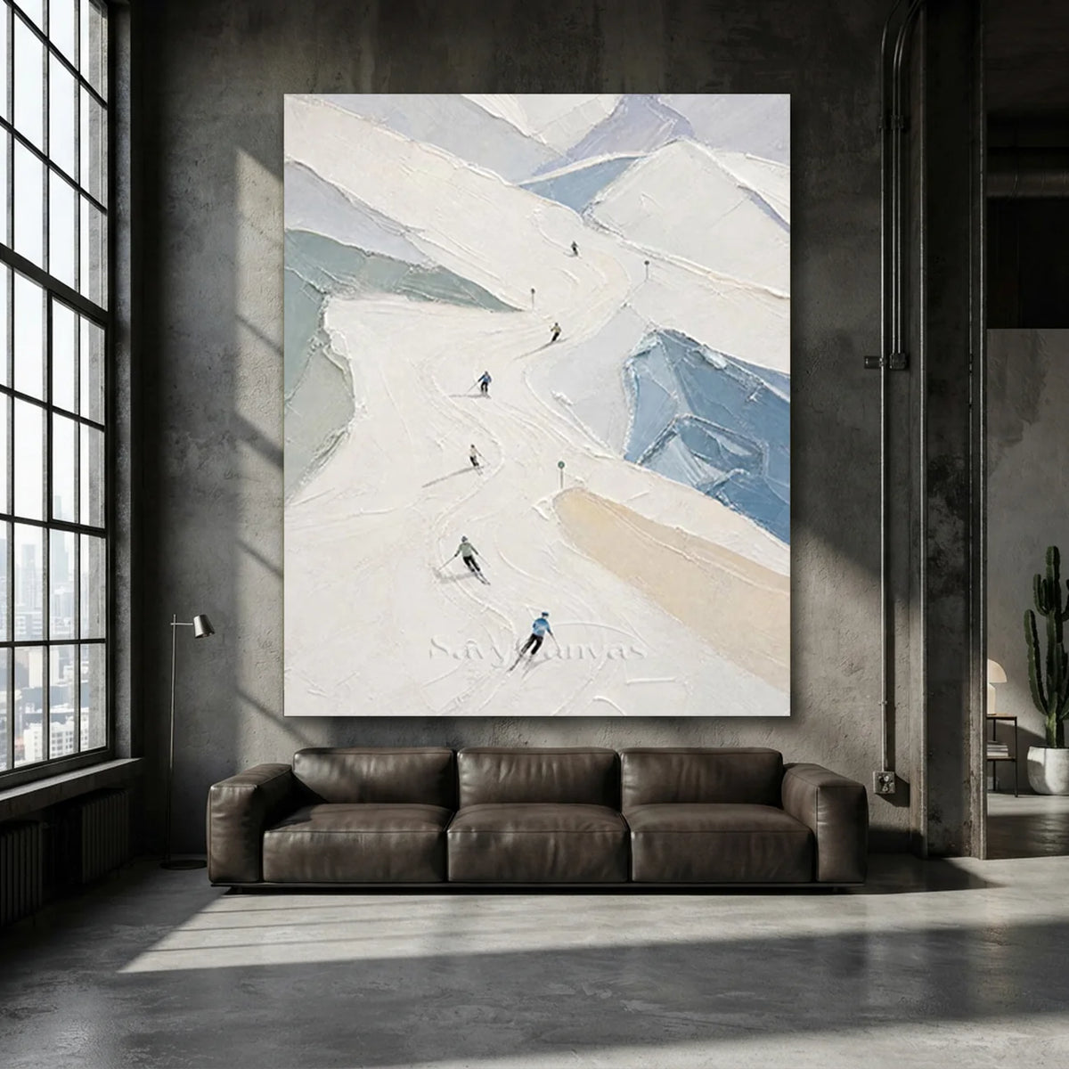 Textured-Snow-Mountain-Wall-Art-for-industrial-style-deocr-07.webp