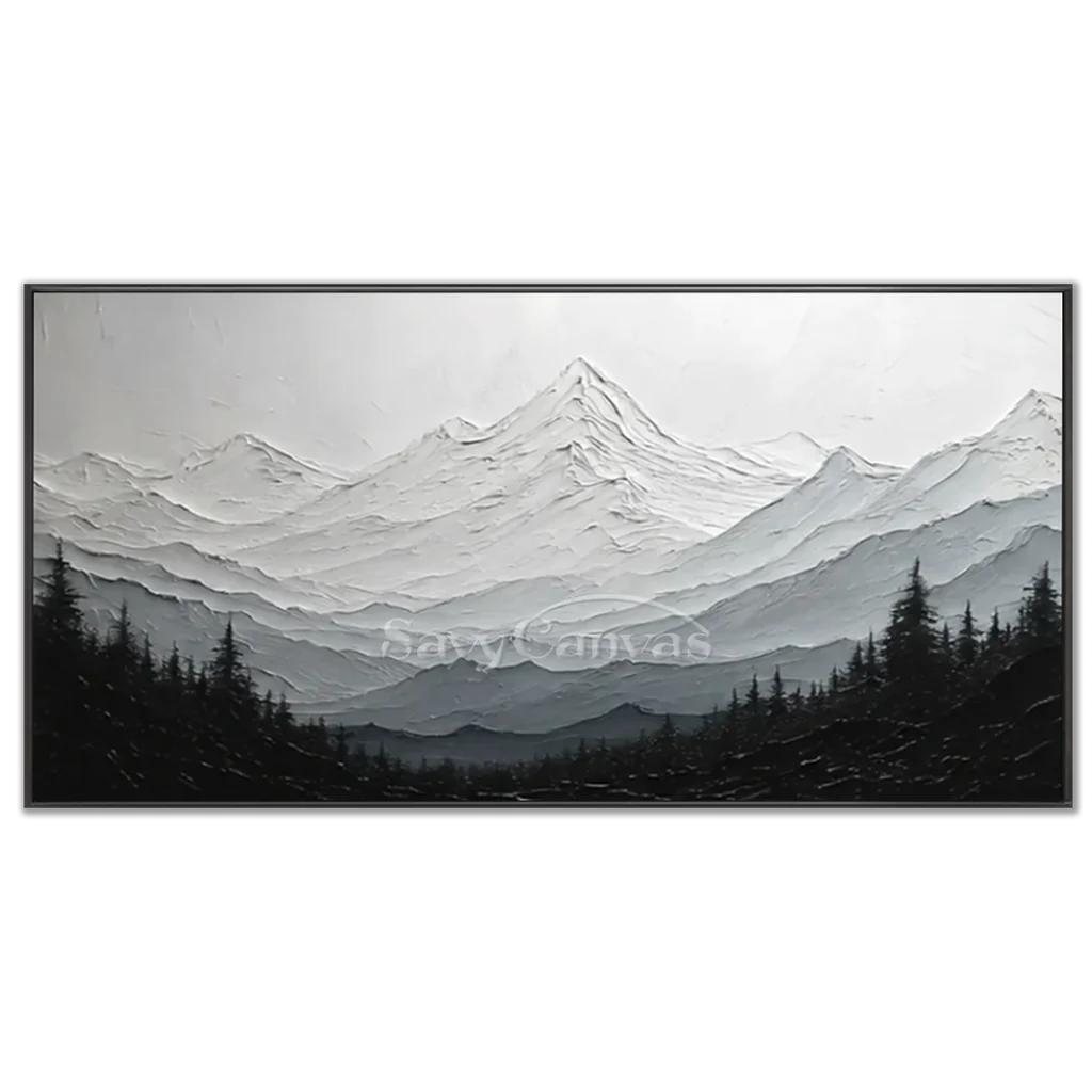 Textured-mountain-wall-art-black-frame-03.webp