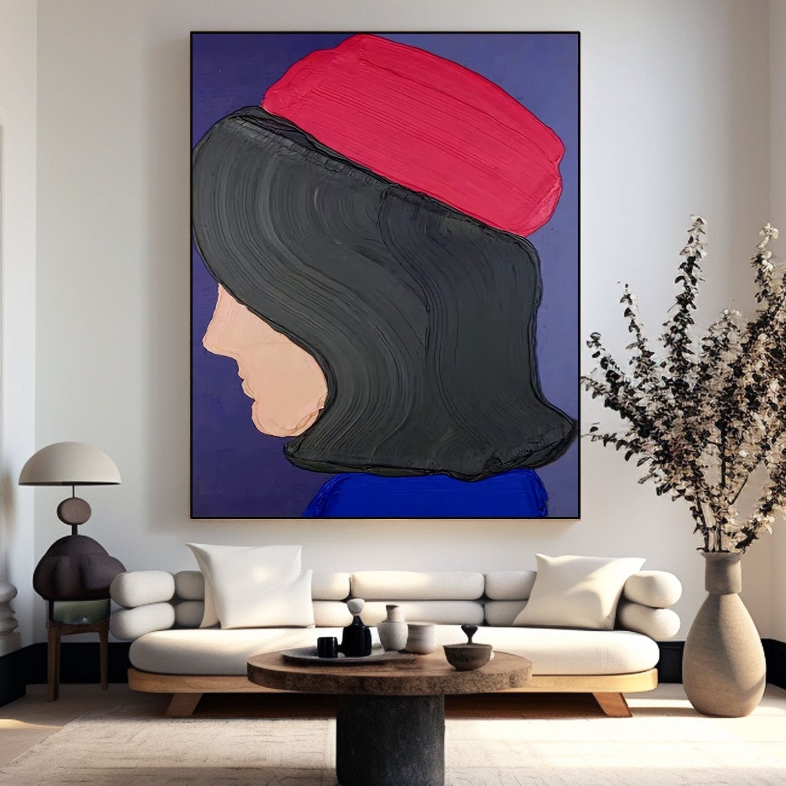  Textured Impasto Abstract Portrait | Palette Knife Lady Art