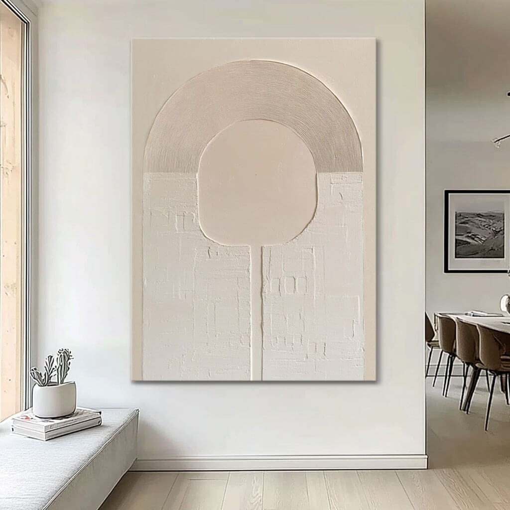 Large Vertical Art for Entryway | Minimalist Abstract Painting
