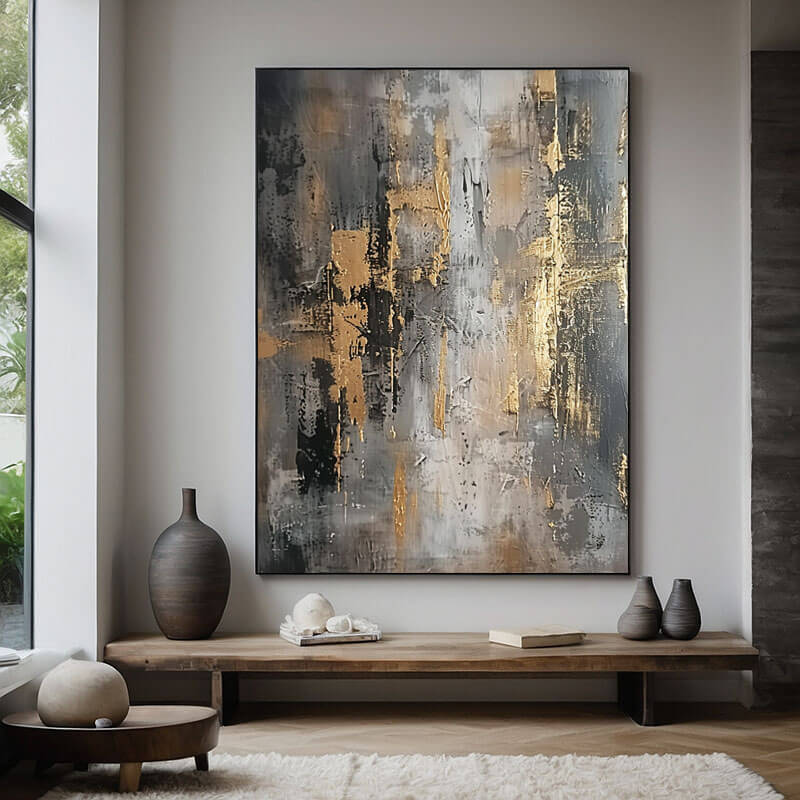  Grey and Gold Wall Decor | Modern Art for Neutral Interiors