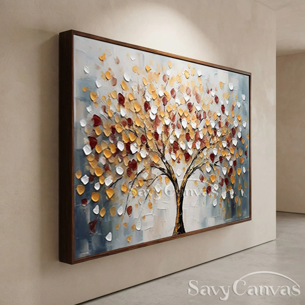 Tree of Life Wall Art | Large Textured Landscape Painting Canvas #ZZ 179