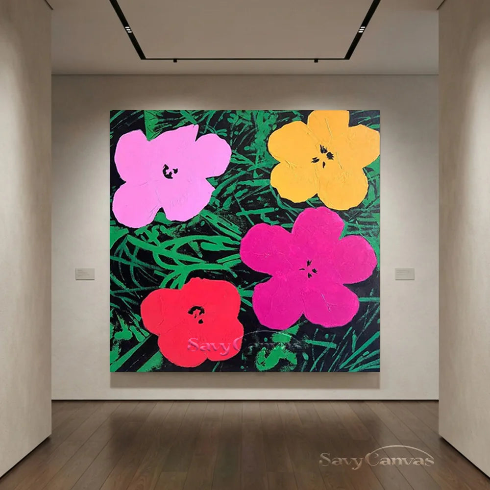 Unique Pop Floral Art Wall Painting #TB 009