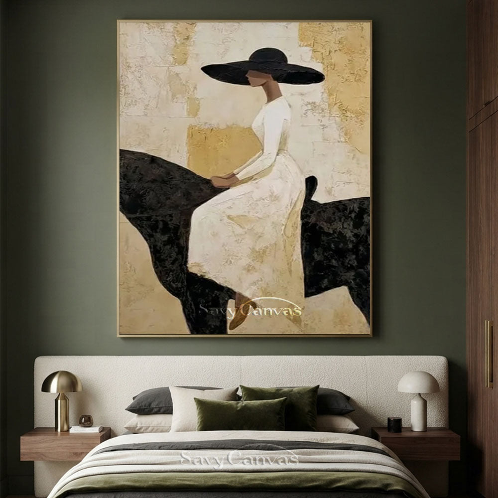 Large Equestrian Portrait Wall Art #SS 227