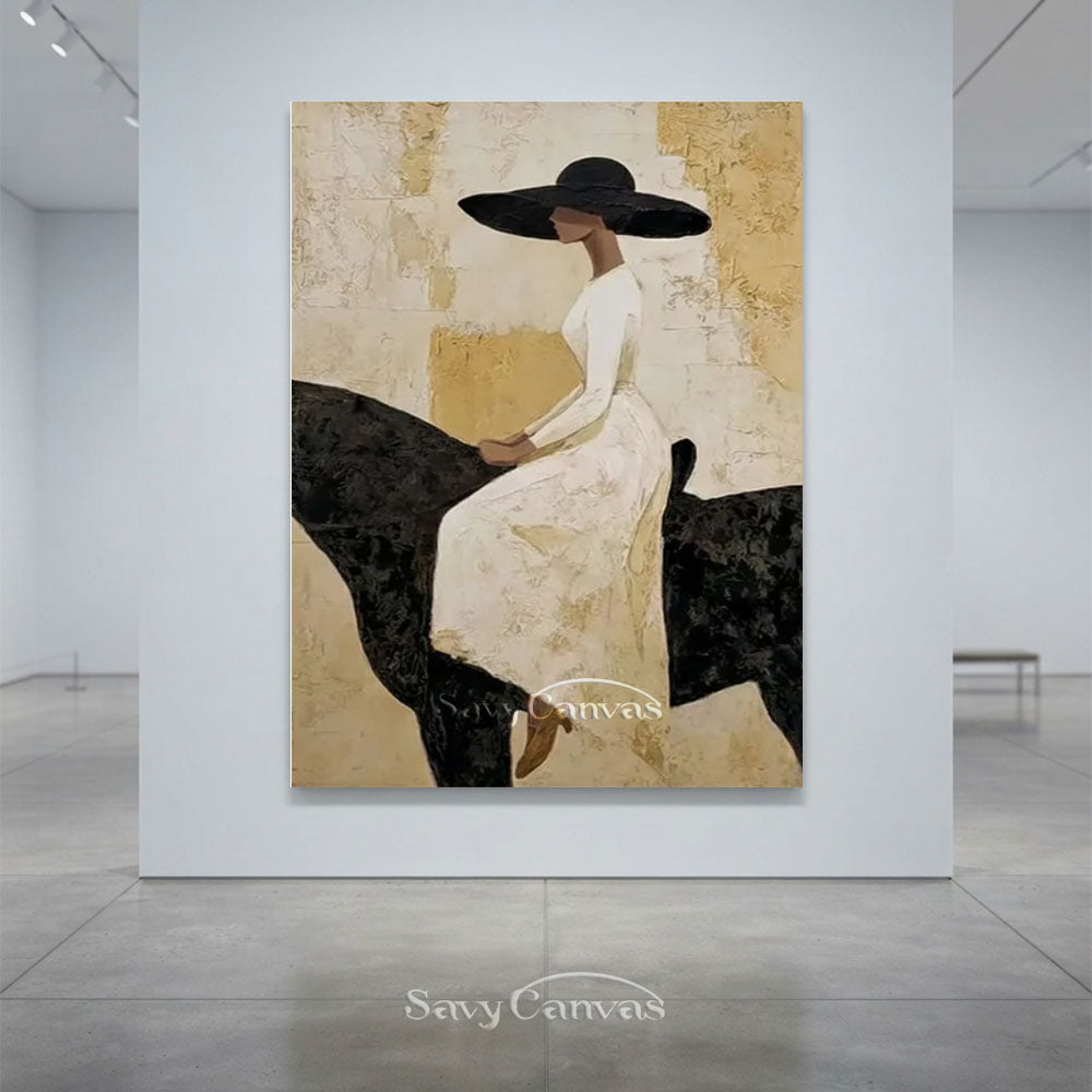 Large Equestrian Portrait Wall Art #SS 227