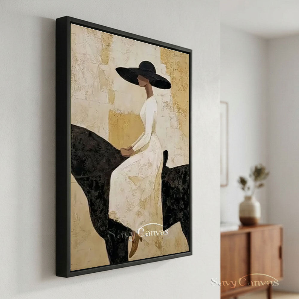 Large Equestrian Portrait Wall Art #SS 227