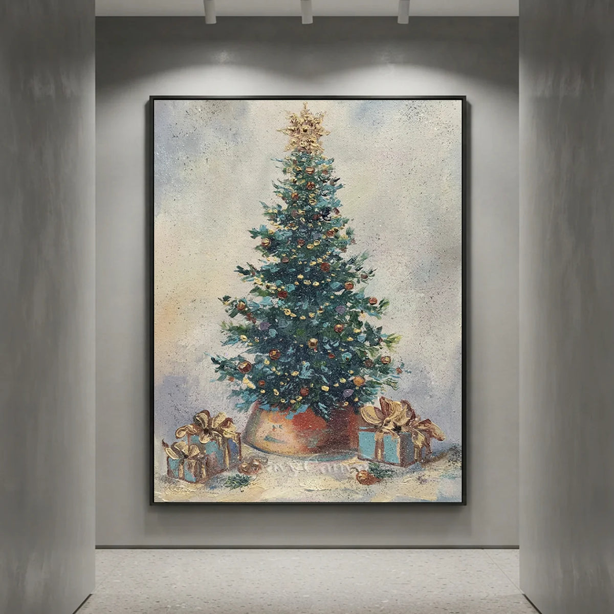 Vintage-Christmas-Tree-Oil-Painting-for-Art-Corridor-deocr-09.webp