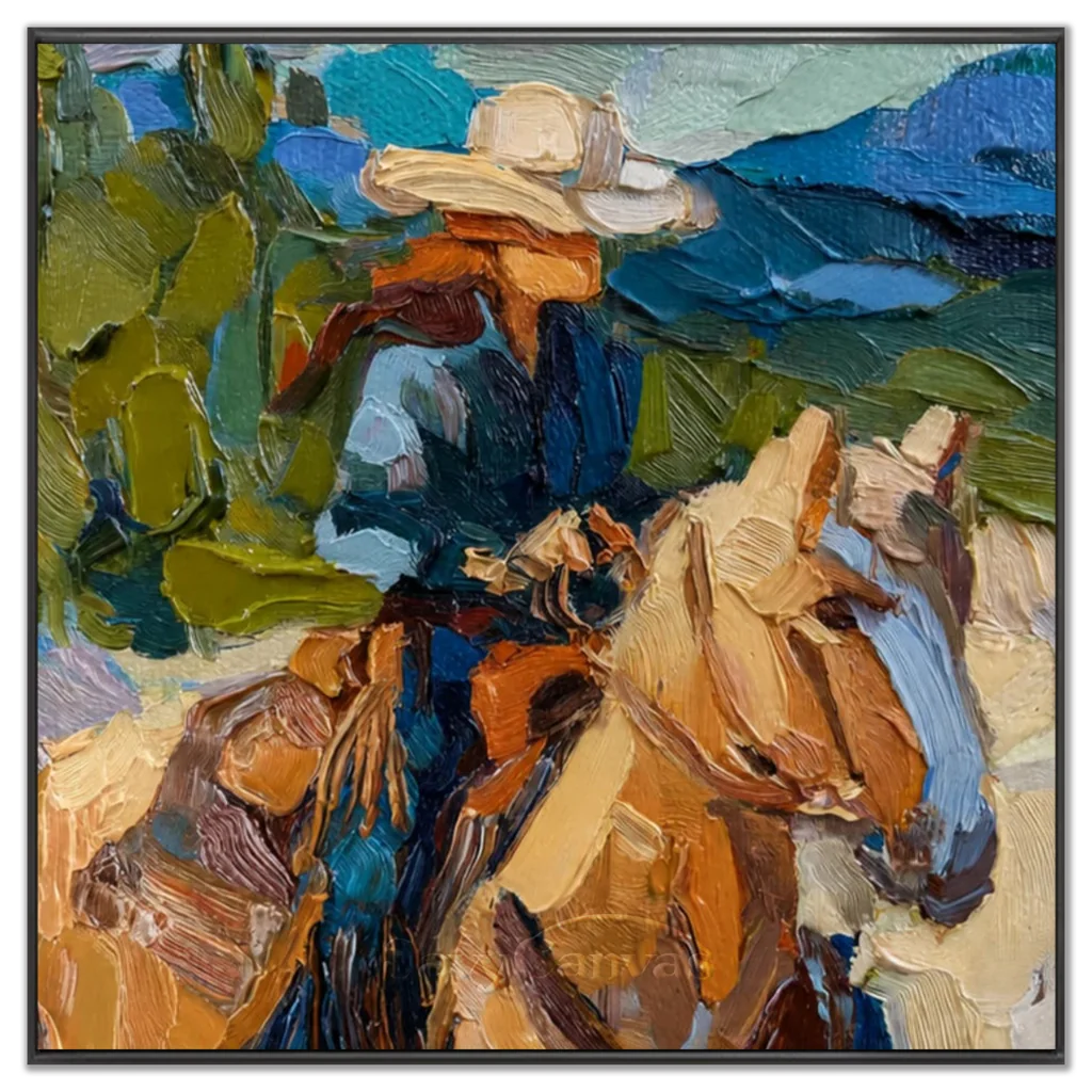Vintage_Americana_Art_Brushstroke_Rider-black-frame-02.webp