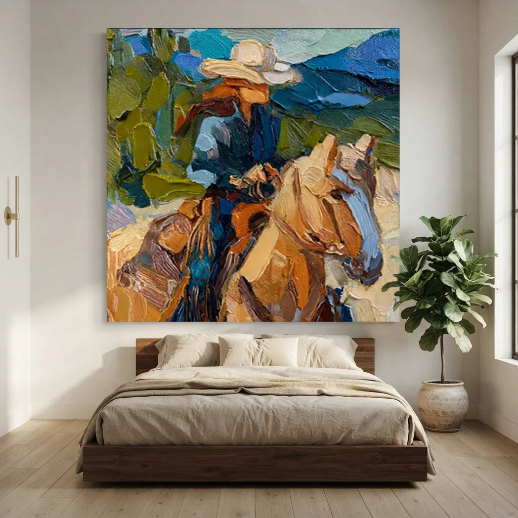 Vintage_Americana_Art_Brushstroke_Rider-for-Luxurious-Bedroom-07.webp