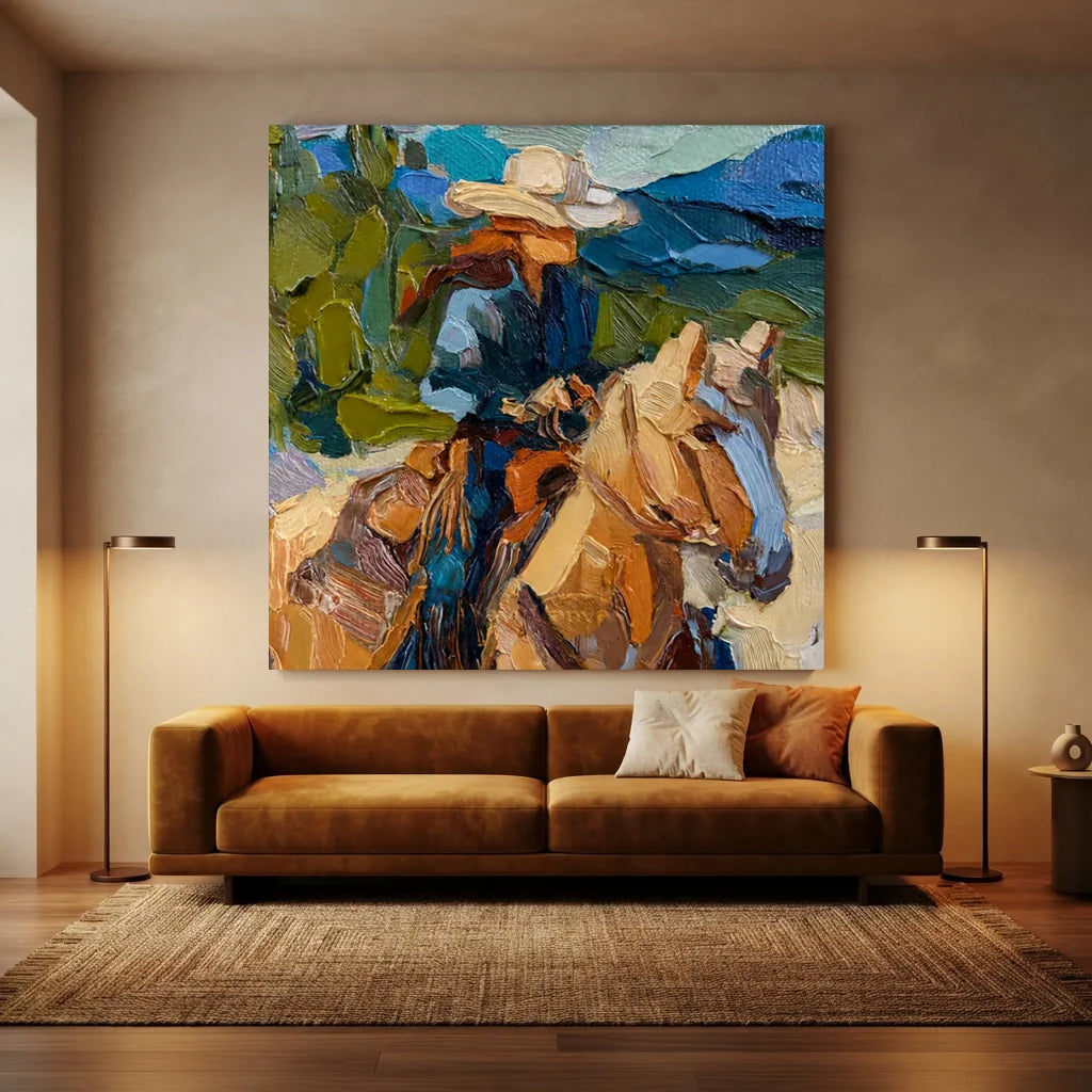 Vintage_Americana_Art_Brushstroke_Rider-for-modern-living-room-03.webp