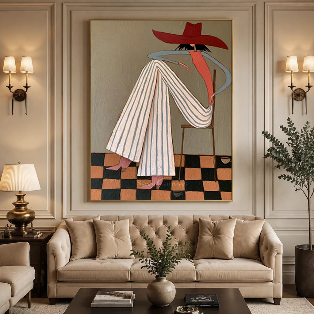 Vintage_Americana_Art_Checkered_Leisure-for-living-room-01.webp