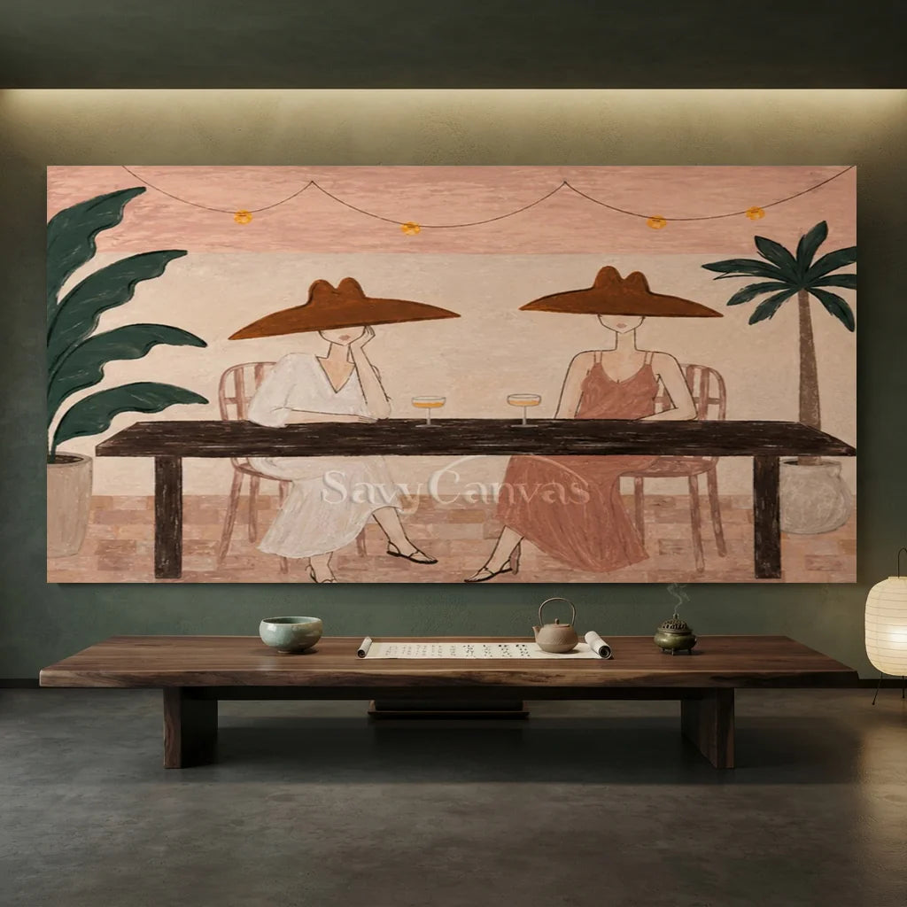 Vintage_Americana_Art_Conversation_Under_Palms-for-zen-style-tea-room2-06.webp
