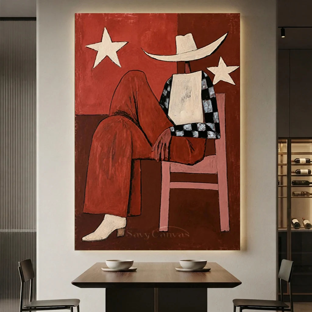 Vintage_Americana_Art_Crimson_Star_Companion-for-elegant-restaurant-wall-decor-07.webp