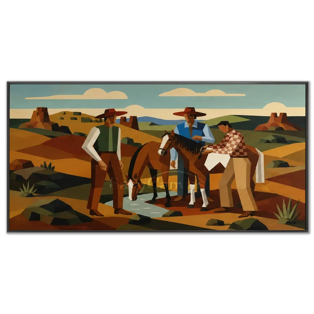 Vintage_Americana_Art_Desert_Creek_Cowboy_Gathering-black-frame-03.webp