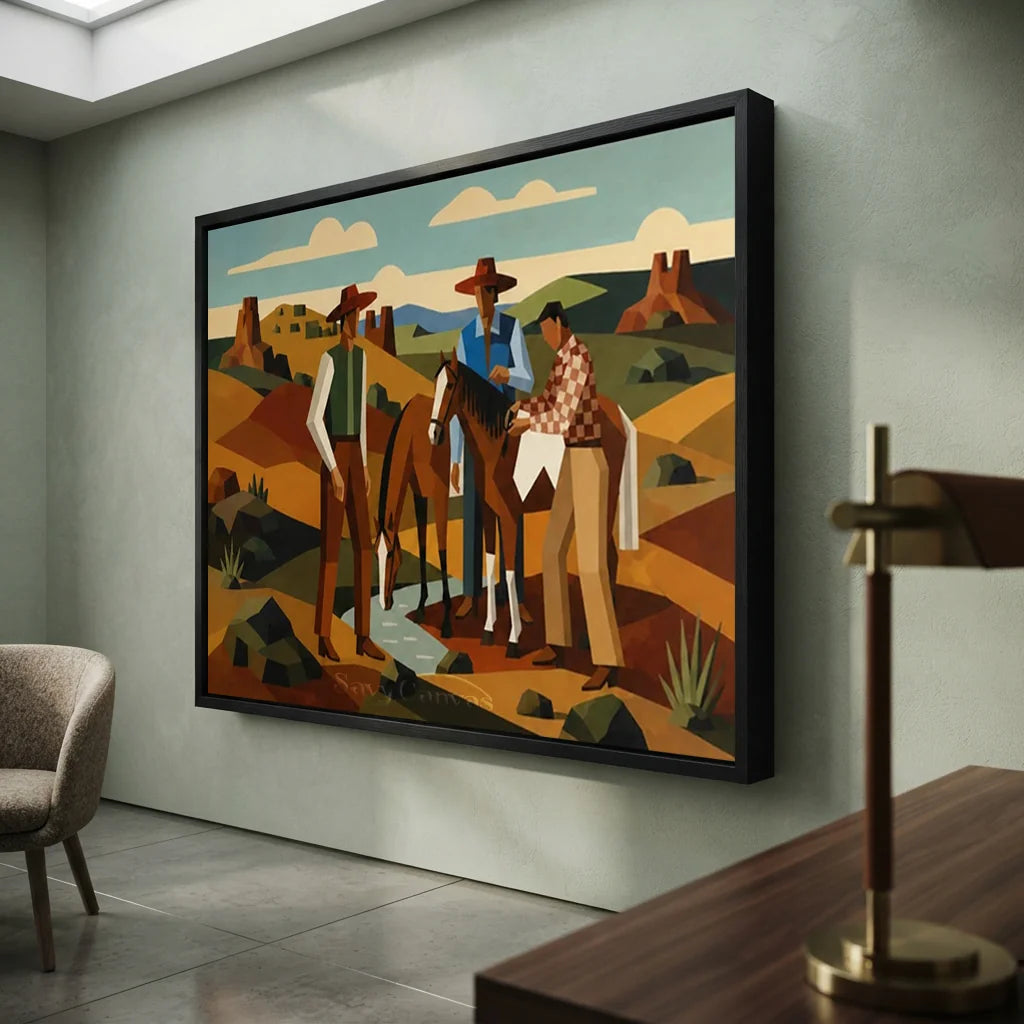 Vintage_Americana_Art_Desert_Creek_Cowboy_Gathering-for-study-decor-08.webp