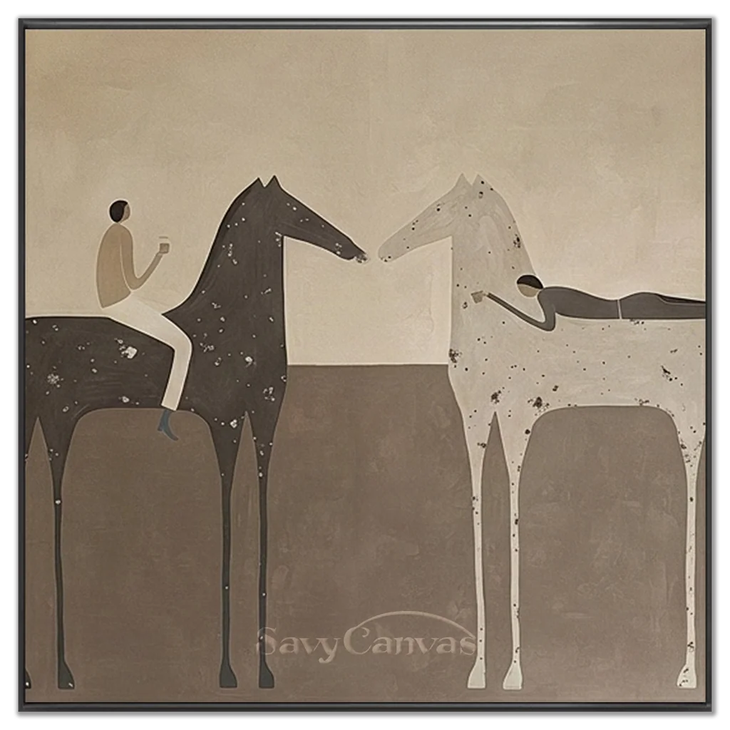 Vintage_Americana_Art_Evening_Trail_Riders-black-frame-02.webp