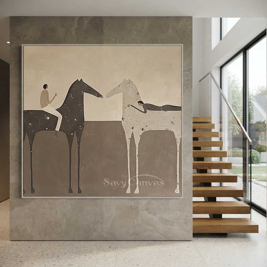 Vintage_Americana_Art_Evening_Trail_Riders-for-Modern-Staircase-03.webp