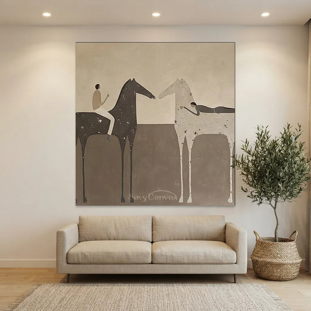 Vintage_Americana_Art_Evening_Trail_Riders-for-modern-living-room2-04.webp