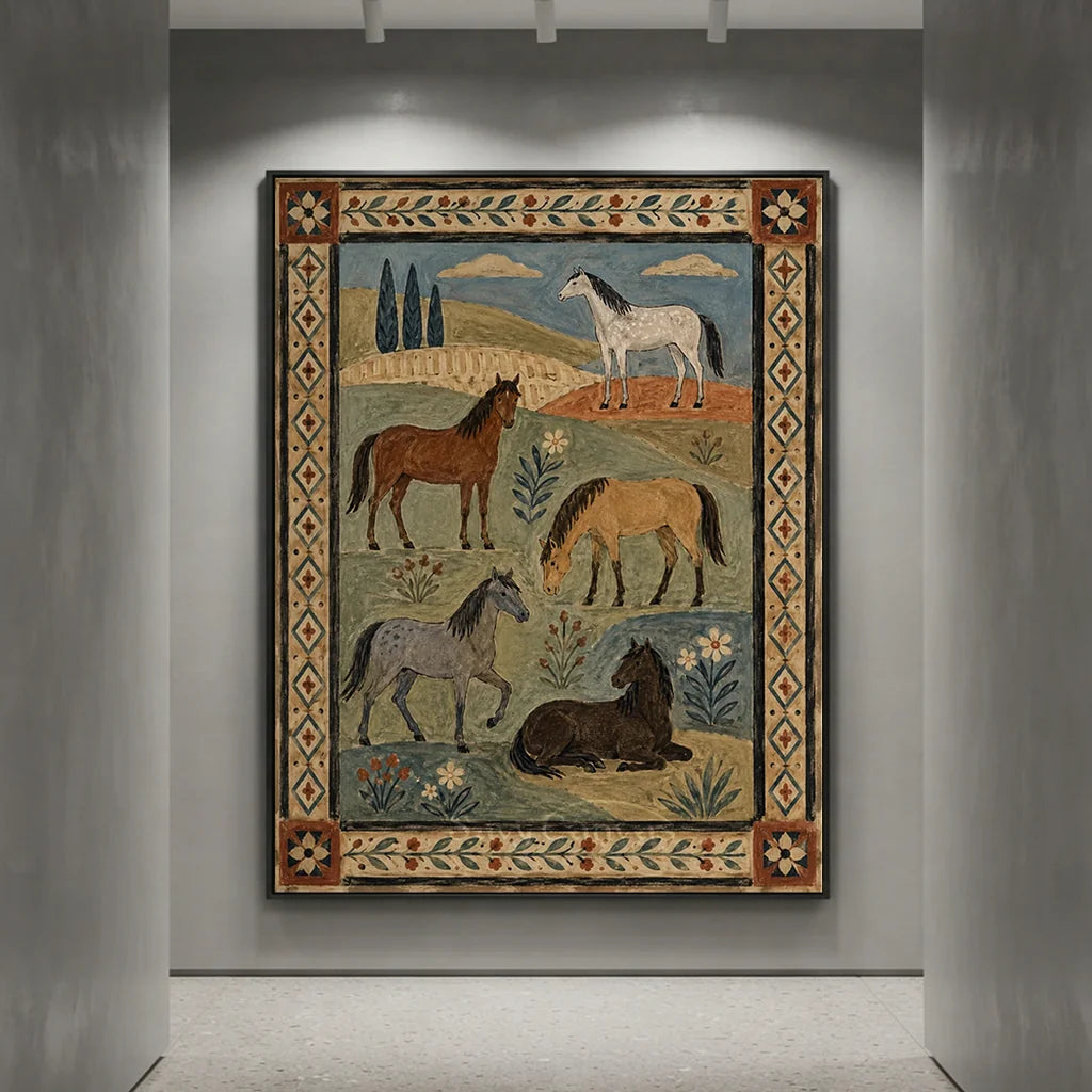 Vintage_Americana_Art_Five_Pasture_Horses-for-Art-Corridor-deocr-09.webp