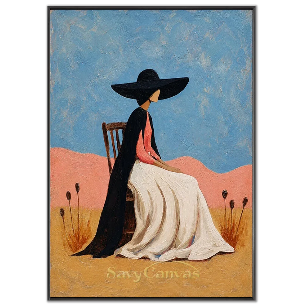 Vintage_Americana_Art_Gazing_Over_Pink_Hills-black-frame-02.webp