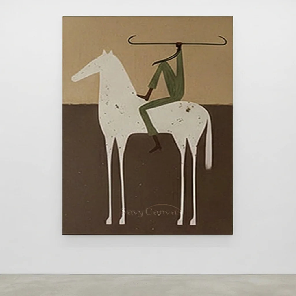 Vintage_Americana_Art_Green_Rider_Journey-for-minimalist-gallery-decor-09.webp