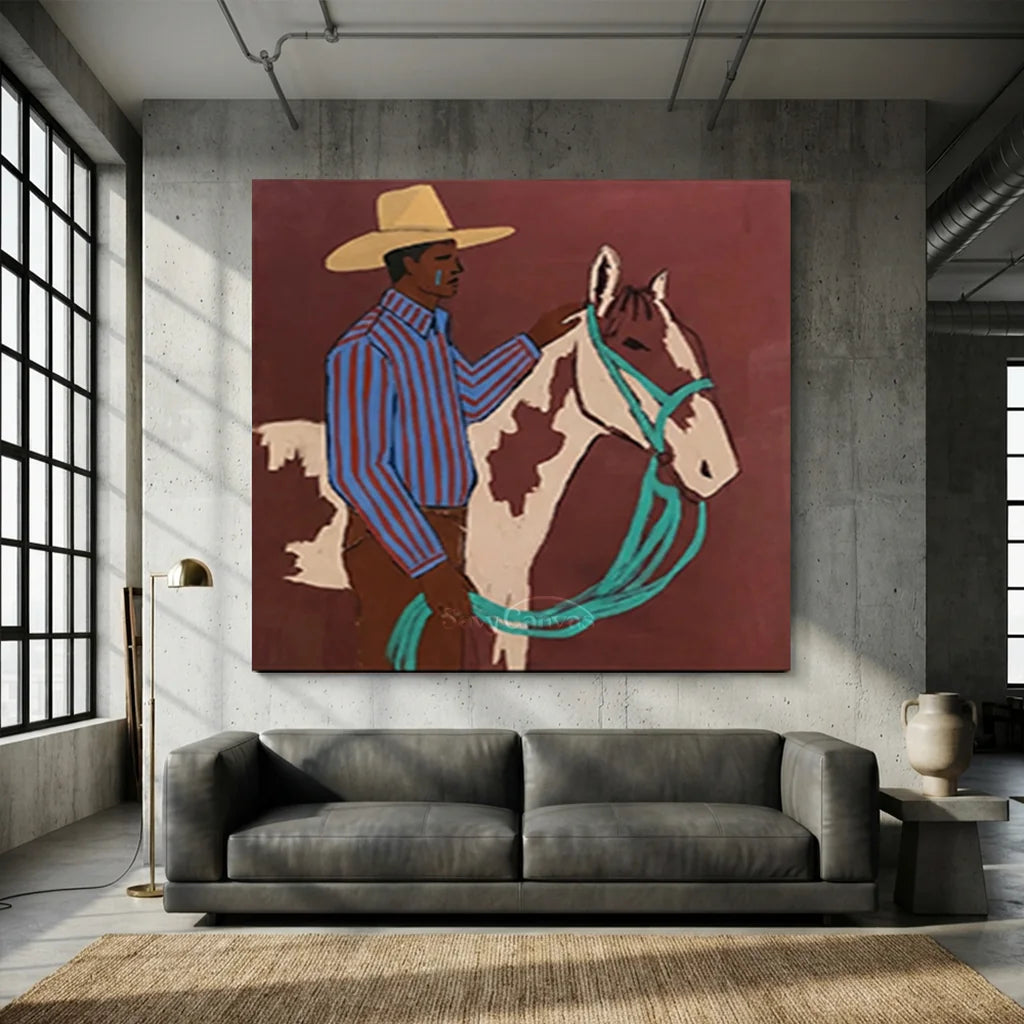 Vintage_Americana_Art_Horse_&_Herder-for-Industrial-style-open-plan-studio-09.webp