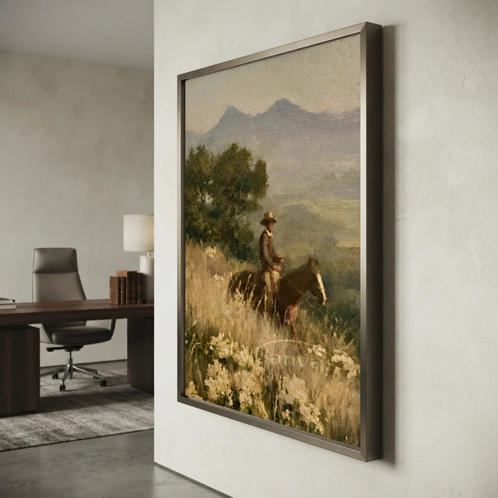 Vintage_Americana_Art_Meadow_Twilight_Horseman-for-study-wall1-05.webp