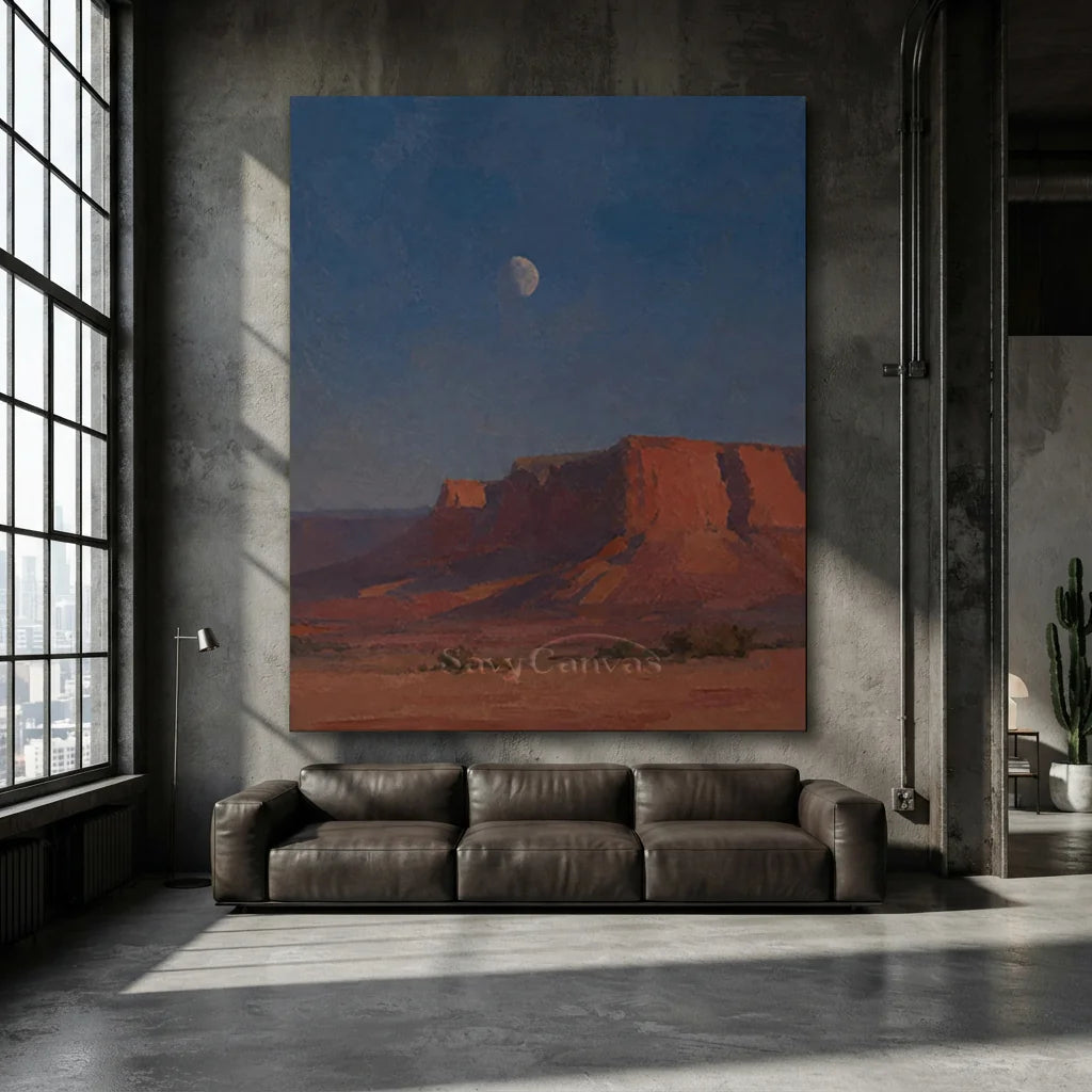 Vintage_Americana_Art_Moon_Over_the_Quiet_Mesa-for-industrial-style-deocr-04.webp
