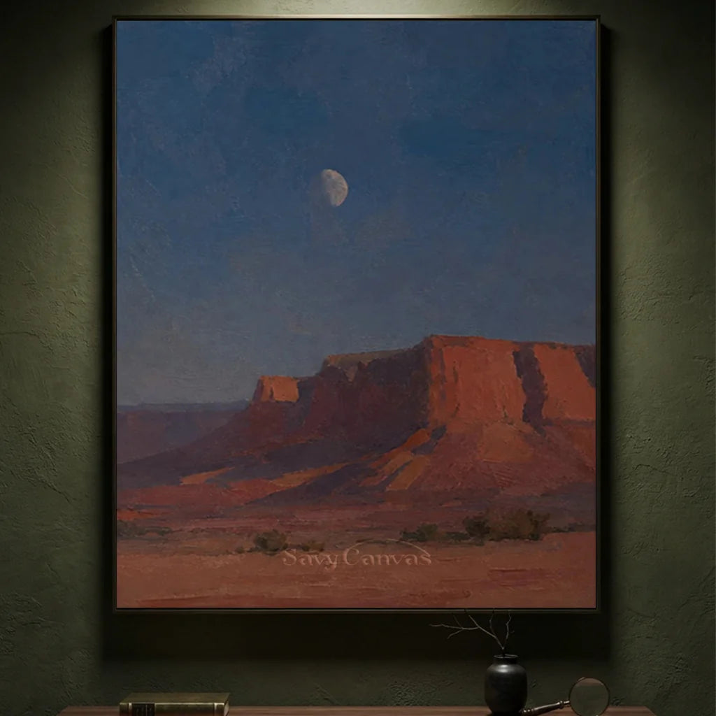 Vintage_Americana_Art_Moon_Over_the_Quiet_Mesa-for-large-study-decor-09.webp