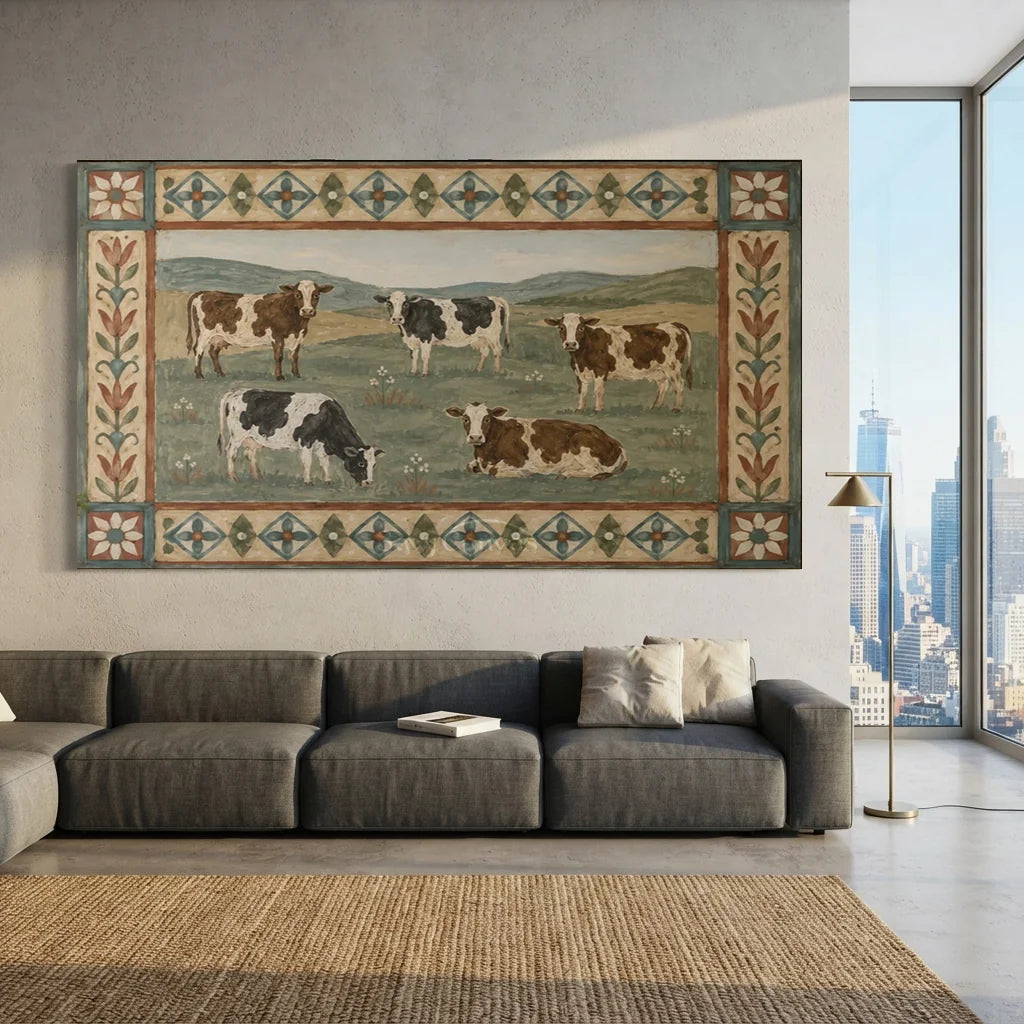 Vintage_Americana_Art_Pasture_Cow_Quintet-for-room-decor-07.webp