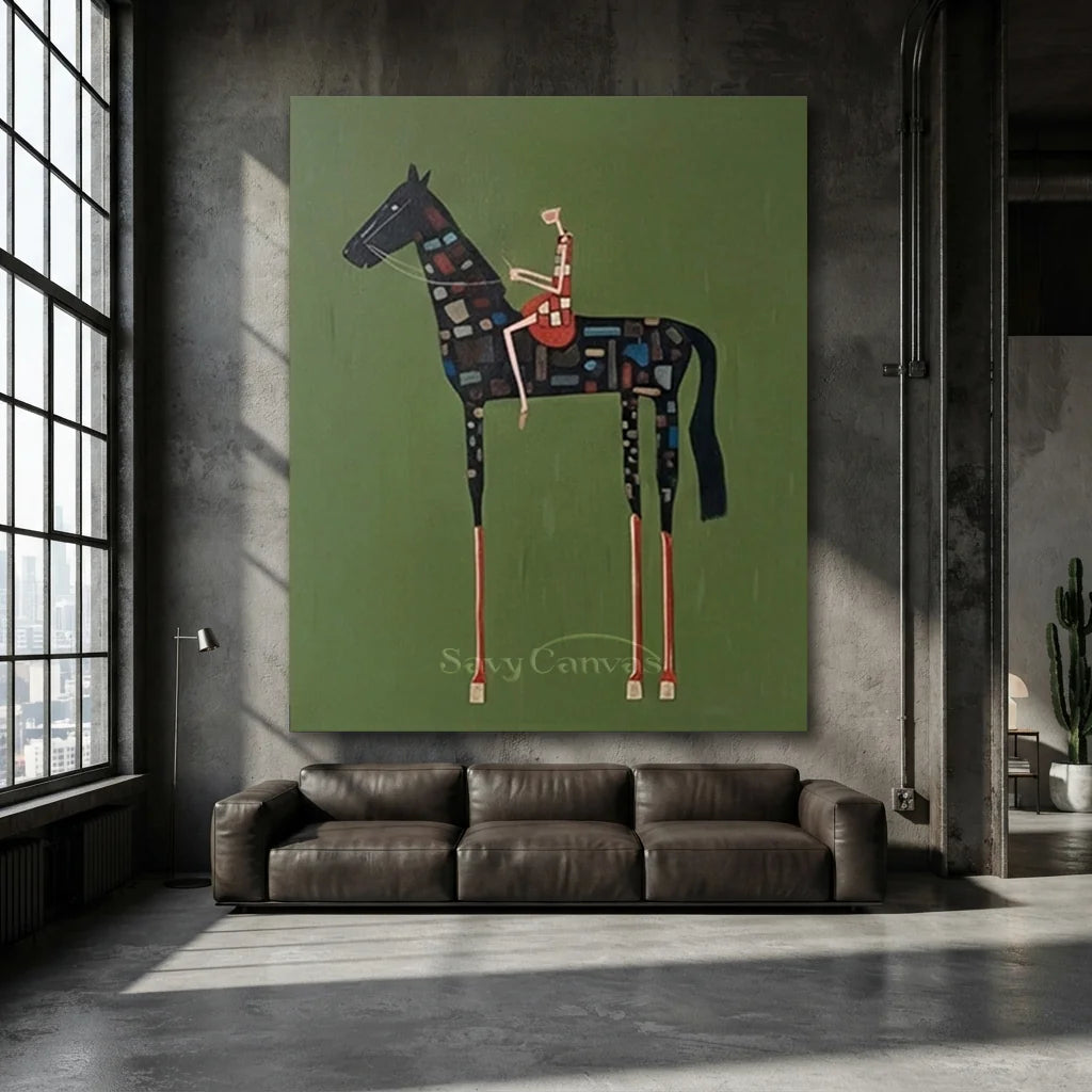 Vintage_Americana_Art_Patchwork_Rider-for-industrial-style-deocr-04.webp
