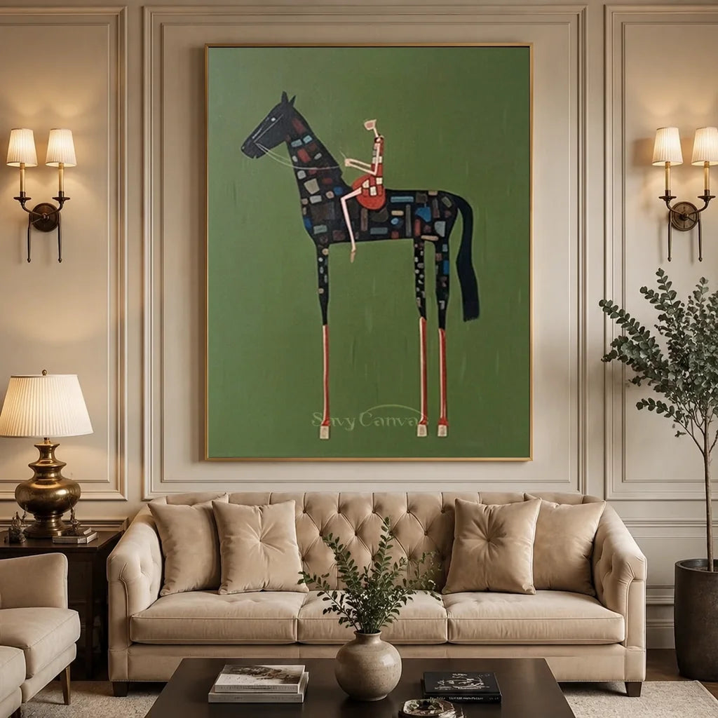 Vintage_Americana_Art_Patchwork_Rider-for-living-room-01.webp