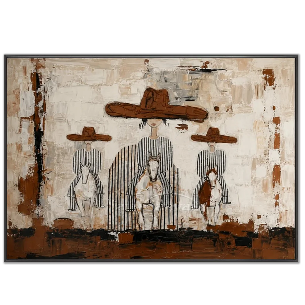 Vintage_Americana_Art_Plainsfolk_at_Dusk-black-frame-02.webp
