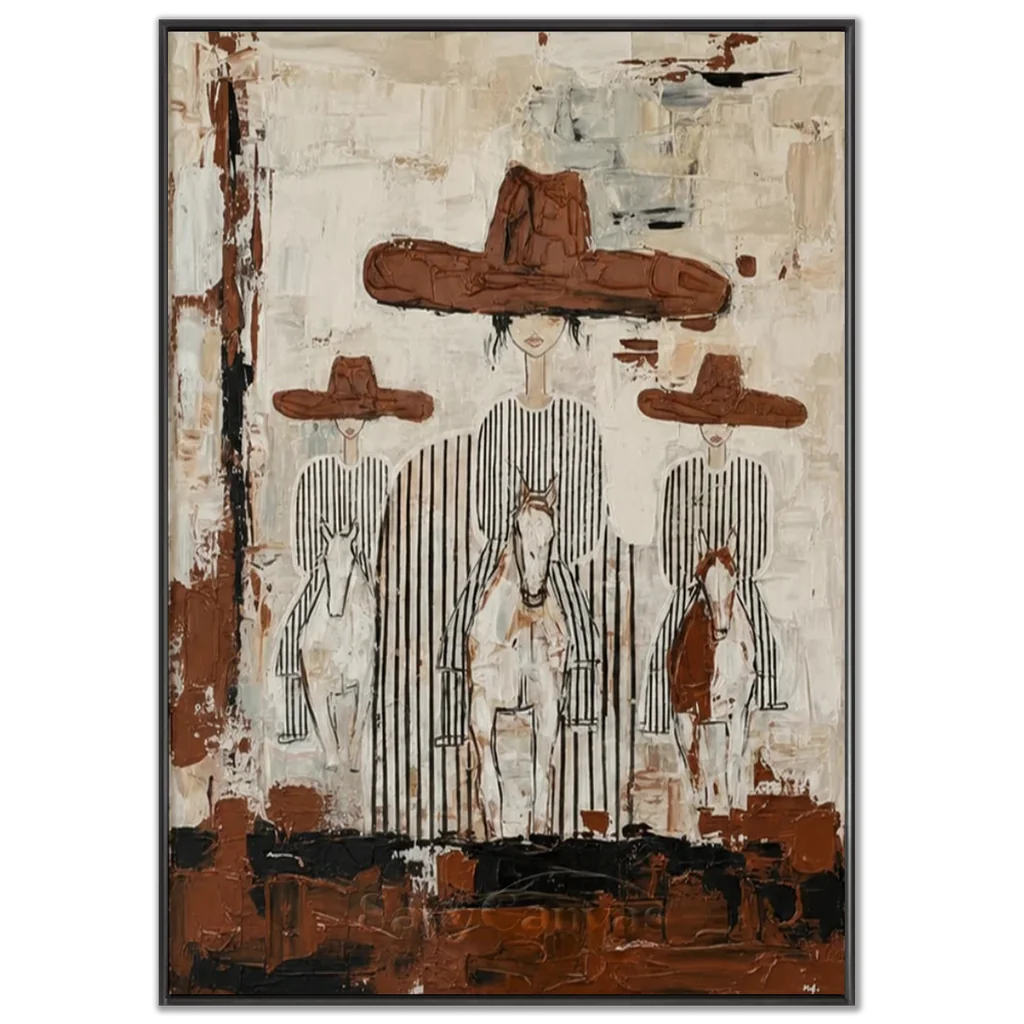 Vintage_Americana_Art_Plainsfolk_at_Dusk-black-frame-02.webp