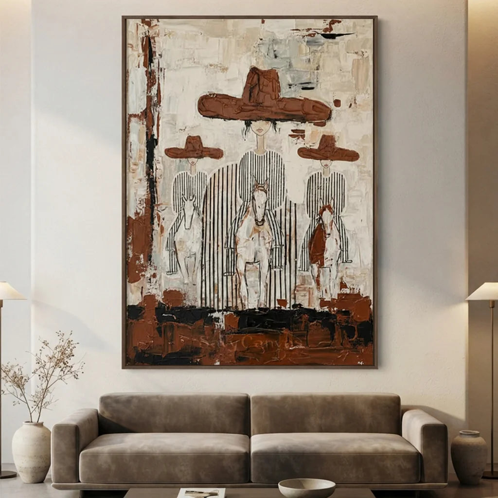 Vintage_Americana_Art_Plainsfolk_at_Dusk-for-modern-living-room-09.webp