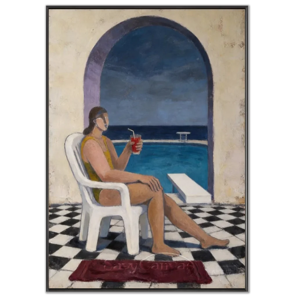 Vintage_Americana_Art_Poolside_Quiet_Hour-black-frame-02.webp