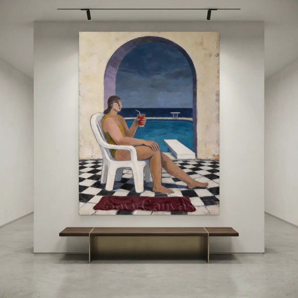 Vintage_Americana_Art_Poolside_Quiet_Hour-for-minimalist-wall-07.webp