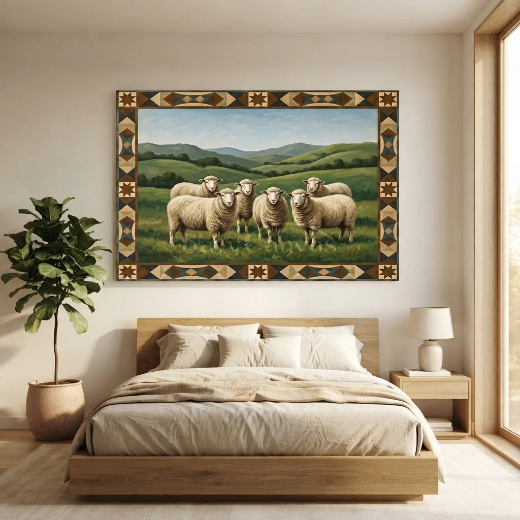 Vintage_Americana_Art_Prairie_Sheep_Flock-for-Luxurious-Bedroom2-06.webp