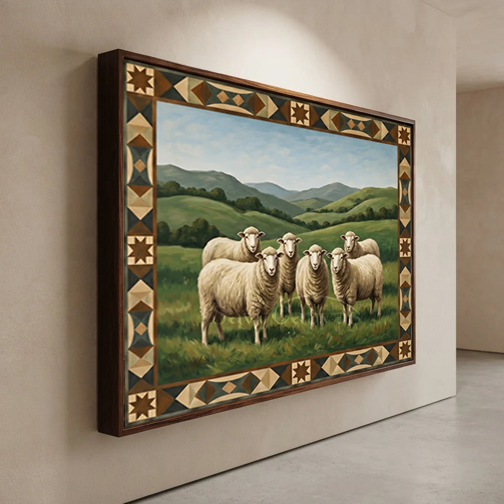 Vintage_Americana_Art_Prairie_Sheep_Flock-for-hallway-decor-08.webp