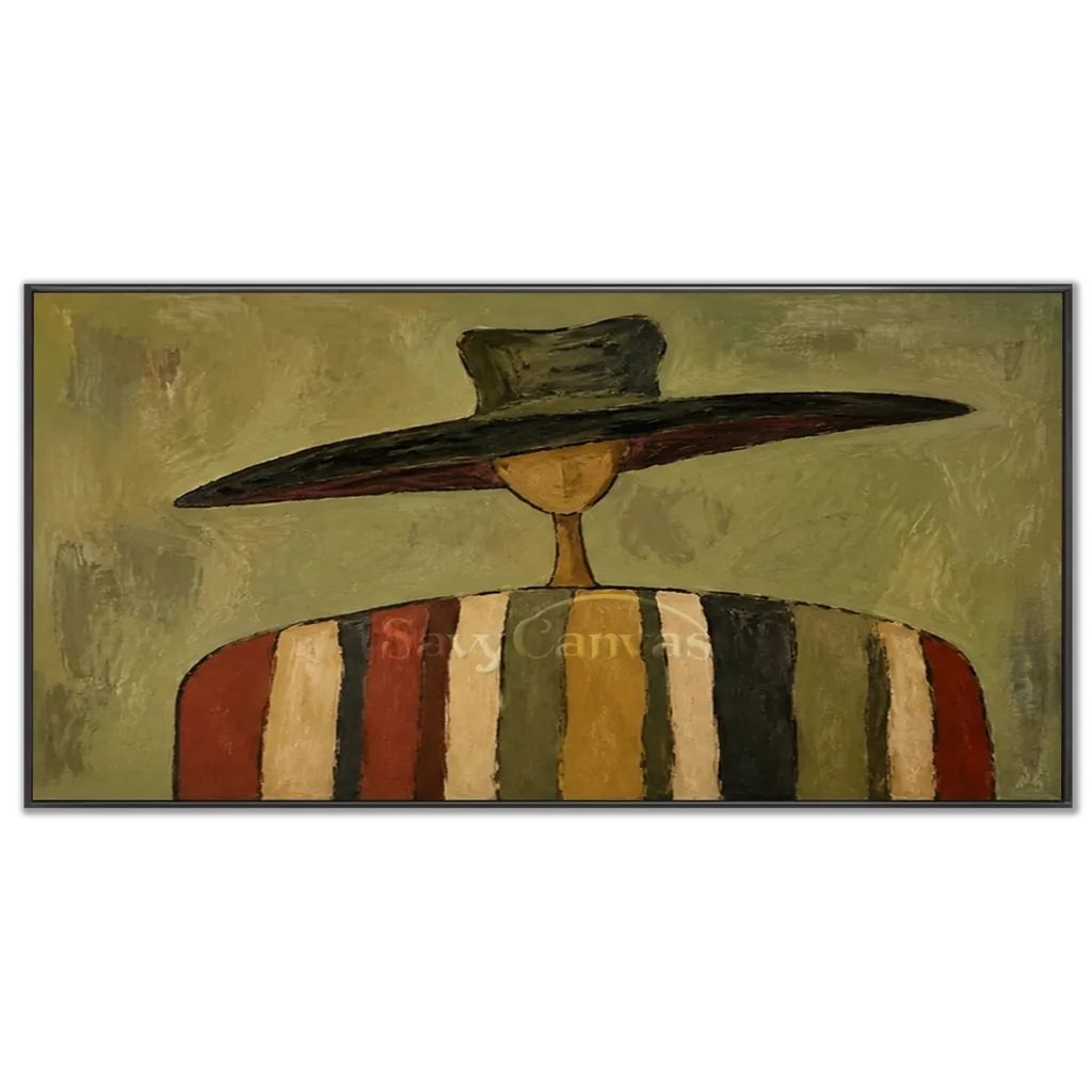 Vintage_Americana_Art_Silent_Nomad_In_Earth_Stripes-black-frame-03.webp